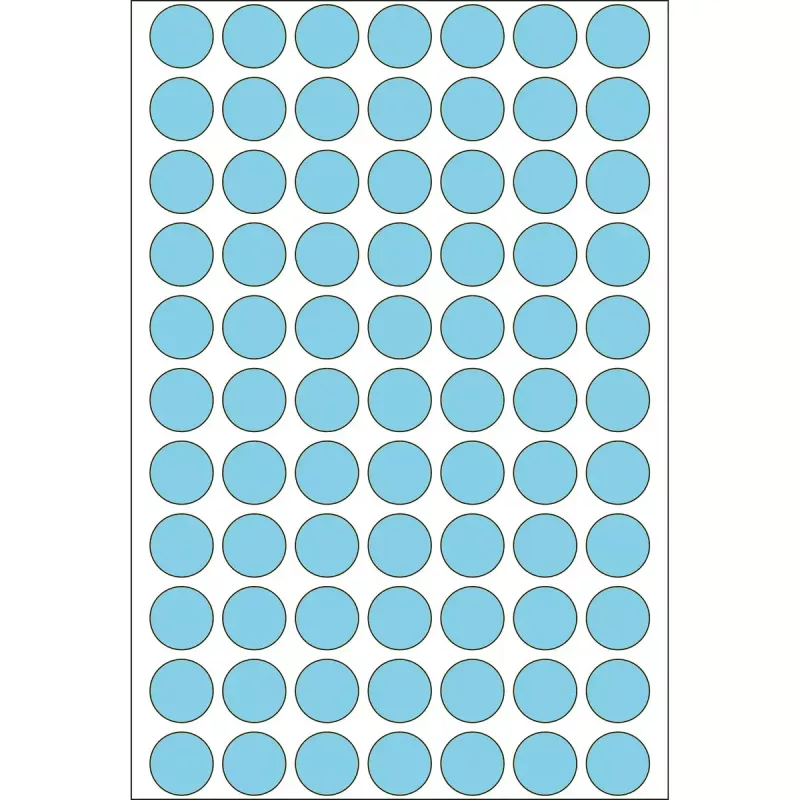 Yleiskäyttötarrat HERMA 2464 kpl sininen pyöreä 13 mm