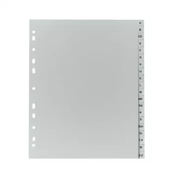 Välilehtirekisteri Herlitz 10901718 harmaa