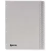 Rexel PP-rekisteri, harmaa, numeerinen, harmaa, A4, 225 mm, 300 mm, 7 mm, 1 kpl
