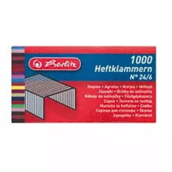 Niitit Herlitz 8760514 1 000 niittiä 24/6 metalli