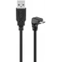 USB 2.0 Hi-Speed -kaapeli Goobay 95343 90° musta 1,8 m