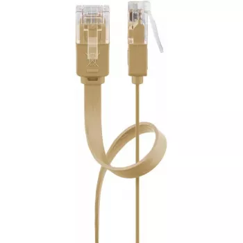 Verkkokaapeli Goobay 95886 vaaleanruskea 3 m Cat6 U/UTP