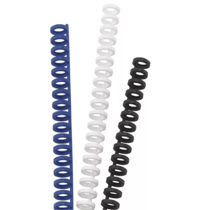 GBC ClickBind 388057E uudelleensuljettavat sidontakammat, A4, 12 mm, 34 rengasta, 95 arkkia, valkoinen, 50 kpl
