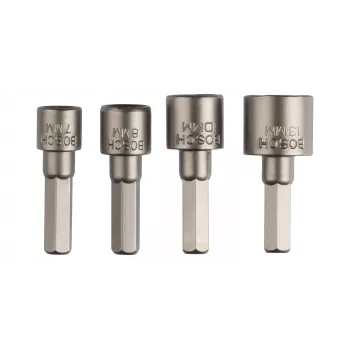 Bosch 2609255904 Hylsysarja 1/4 tuuman kuusiovarrella, 4 osaa