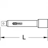 KS Tools CHROMEplus 911.1040 jatkovarsi, 1 in, 400 mm