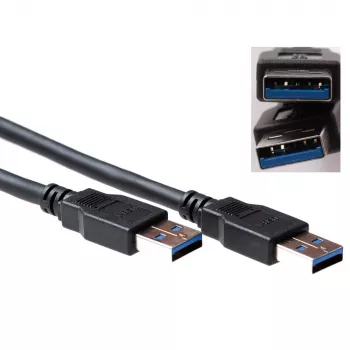 USB-kaapeli ACT USB 3.0 A uros - USB A uros 0,50 m
