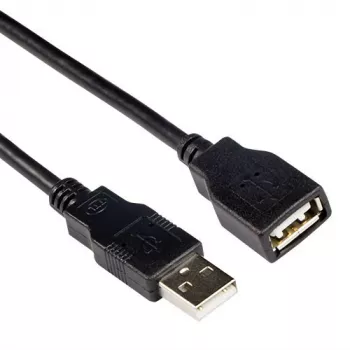 USB 2.0 A -pistoke - USB A -liitin musta 3,00 m ACT SB0036