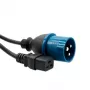 Virtajohto ACT Powercord CEE1 - C19 musta 2,5 m