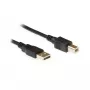 Ewent EC2403 USB-kaapeli USB 2.0 3 m USB A USB B musta