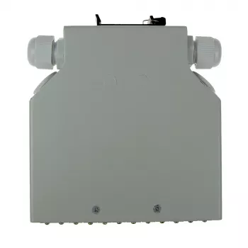 ACT DIN-kiskokiinnitteinen kuitupäättörasia ilman varustusta, 12 porttia, kuitu, norsunluu, 130 mm, 130 mm, 45,3 mm, kotelo