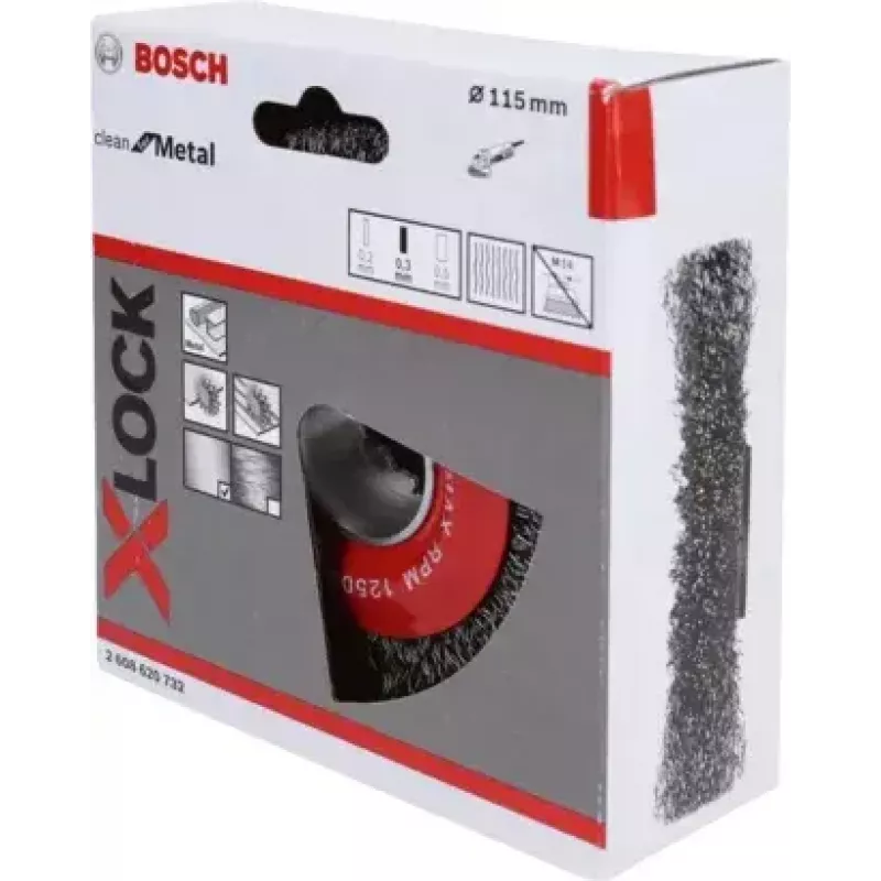 Bosch 2 608 620 732 kulmahiomakoneen lisävaruste teräsharja