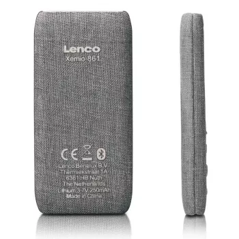 MP4-soitin Lenco Xemio-861 8 GB harmaa USB 3.2 FM-radio