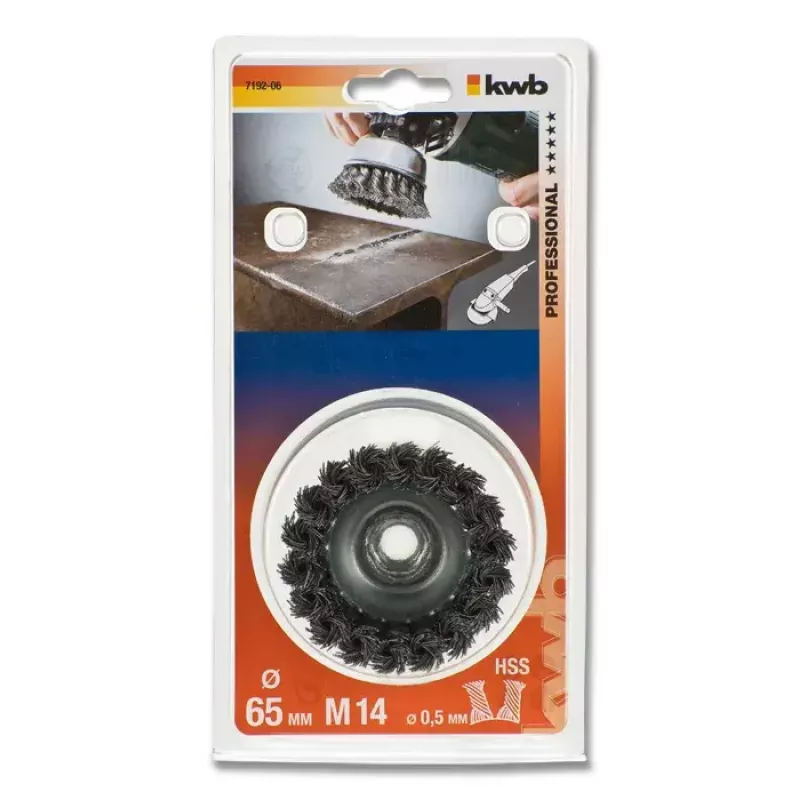 Kuppiharja KWB 719206 teräsharja 6,6 cm