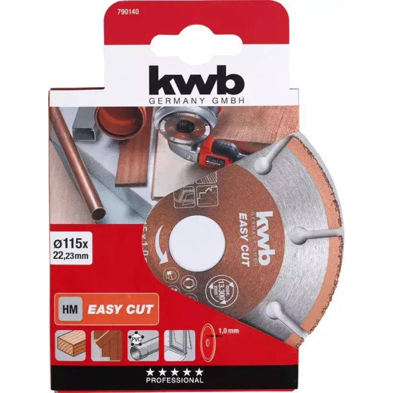 Katkaisulaikka KWB EASY CUT kovametalli yleiskäyttö 11,5 cm