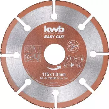 Katkaisulaikka KWB EASY CUT kovametalli yleiskäyttö 11,5 cm