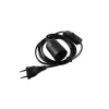 Virtajohto Eurolite 51100666 musta 1,7 m H05VV-F 230 V