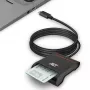 ACT ulkoinen USB-C-älykortin eID-kortinlukija, musta