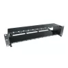 ACT Fiber Panel High Density 2HE 12 MTP®-MPO-kasetille / Keystone-sovitinlevyille