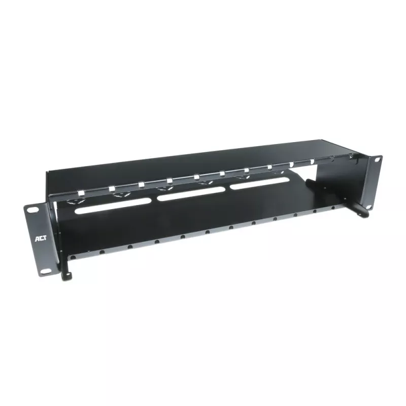 ACT Fiber Panel High Density 2HE 12 MTP®-MPO-kasetille / Keystone-sovitinlevyille