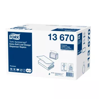 Paperiservetit Tork 13670 valkoinen 500 kpl