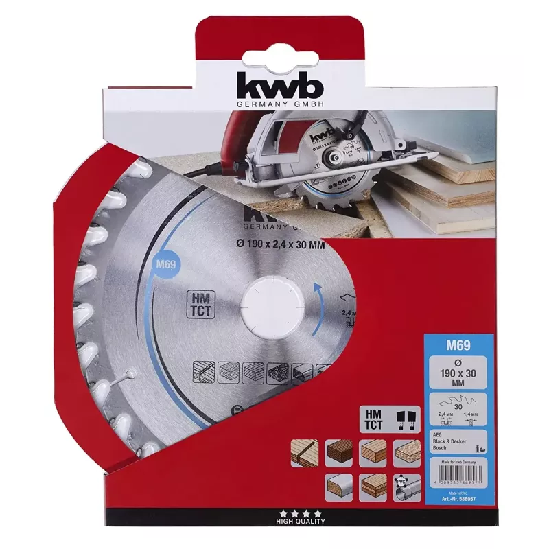 KWB 586957 pyörösahanterä metallille 1 kpl 351 g