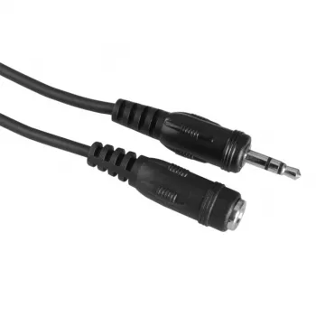 Audiokaapeli Hama 00205104 2,5m 3,5mm uros naaras musta
