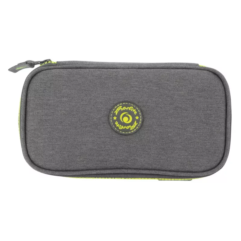 Herlitz beatBox ABC -penaalilaatikko polyesteri harmaa keltainen 225x120x70mm