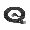 ACT musta 1,5 metrin U/UTP CAT6A LSZH Slimline -verkkokaapeli DC2951