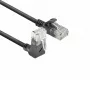 ACT musta 3 metrin U/UTP CAT6A LSZH Slimline -verkkokaapeli RJ45 DC4903