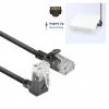ACT musta 3 metrin U/UTP CAT6A LSZH Slimline -verkkokaapeli RJ45 DC4903