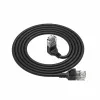 ACT musta 0,25 metrin U/UTP CAT6A LSZH Slimline -verkkokaapeli DC4952