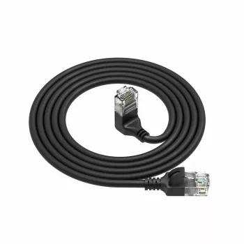 ACT musta 0,25 metrin U/UTP CAT6A LSZH Slimline -verkkokaapeli DC4952