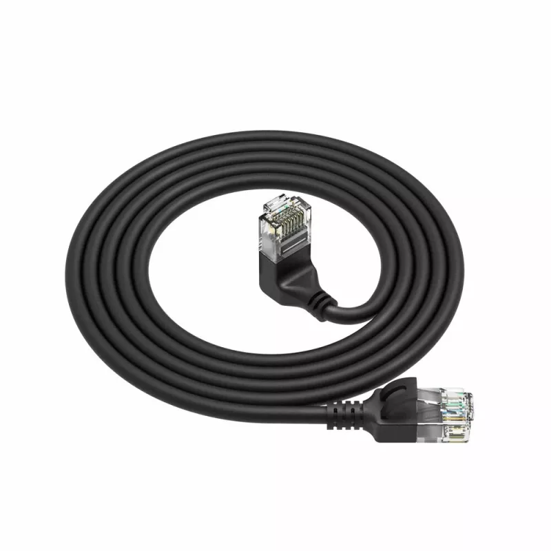 ACT musta 0,25 metrin U/UTP CAT6A LSZH Slimline -verkkokaapeli DC4952
