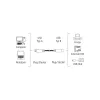 Hama 00200901 USB-kaapeli USB 2.0 3 m USB A USB B