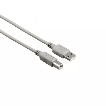 Hama 00200902 USB-kaapeli USB 2.0 5 m USB A USB B harmaa