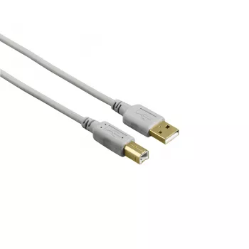 Hama 00200903 USB-kaapeli USB 2.0 1,5 m USB A USB B harmaa
