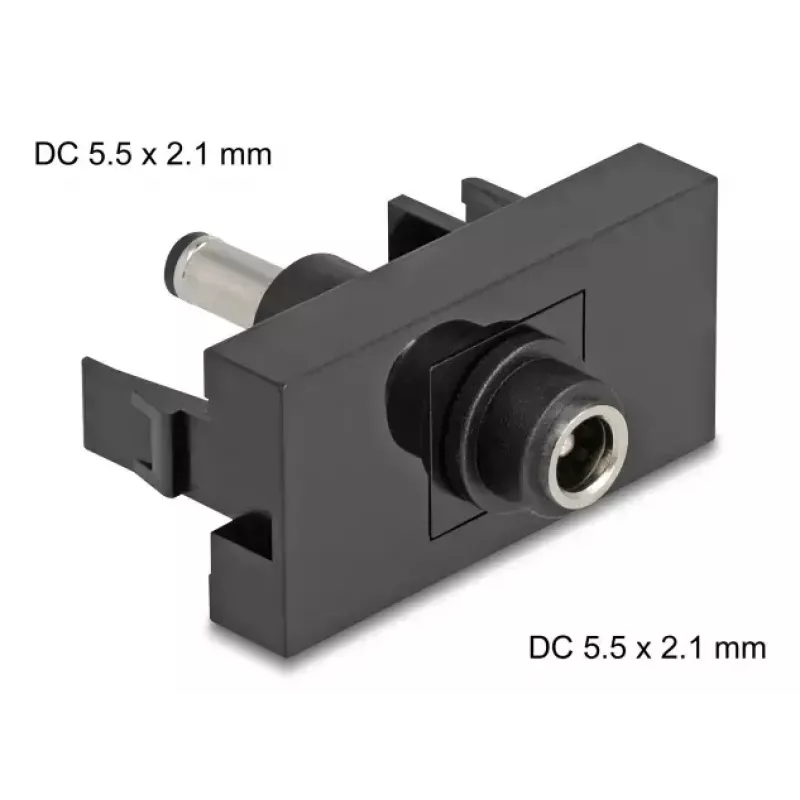 DeLOCK Easy 45 pistorasia DC musta liitäntä pistoke 45mm