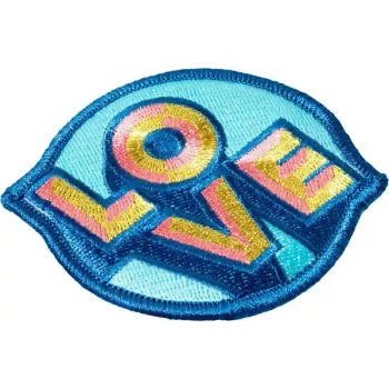 Badge LAUT MAGMOJI Aqua/keltainen kangaspehmomerkki, 1 kpl