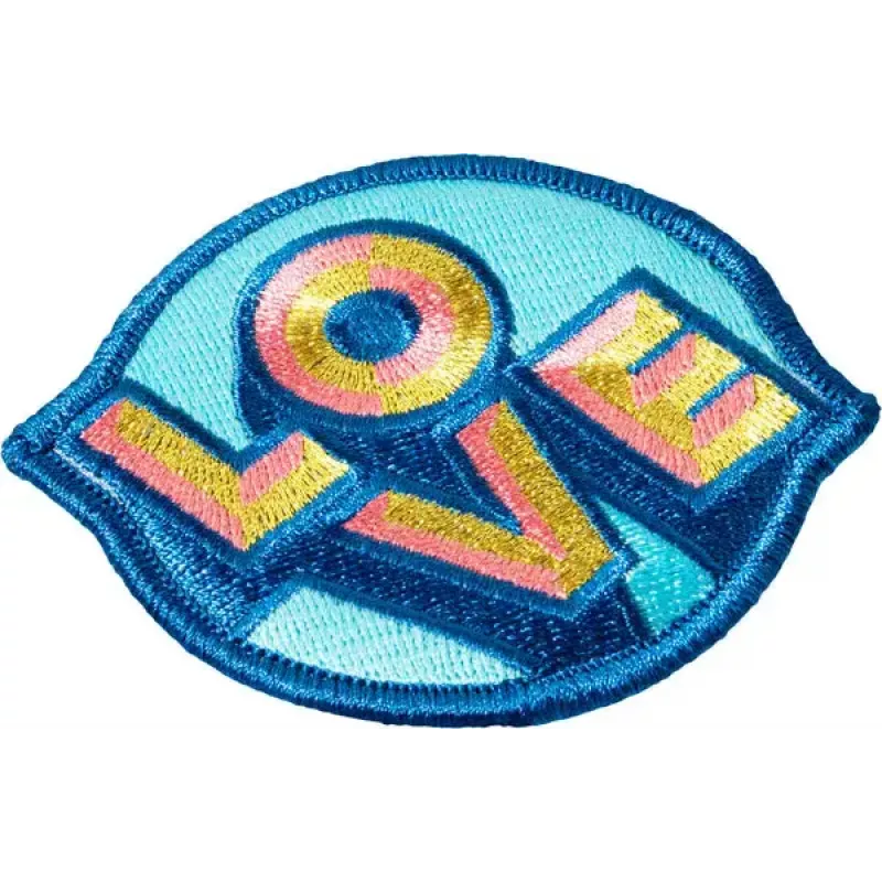 Badge LAUT MAGMOJI Aqua/keltainen kangaspehmomerkki, 1 kpl