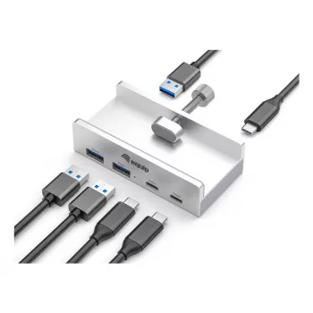 Equip 128967 USB-keskitin USB 3.2 Gen 1 (3.1 Gen 1) Type-A 5000 Mbit/s alumiini