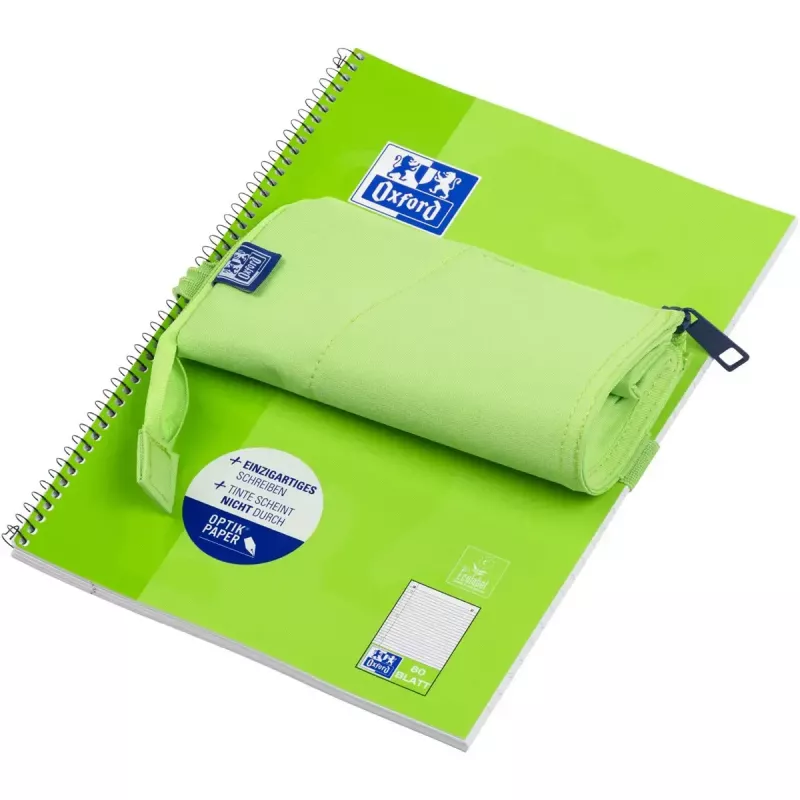 Pehmeä penaali Oxford 400183591 vihreä 220x70x90 mm