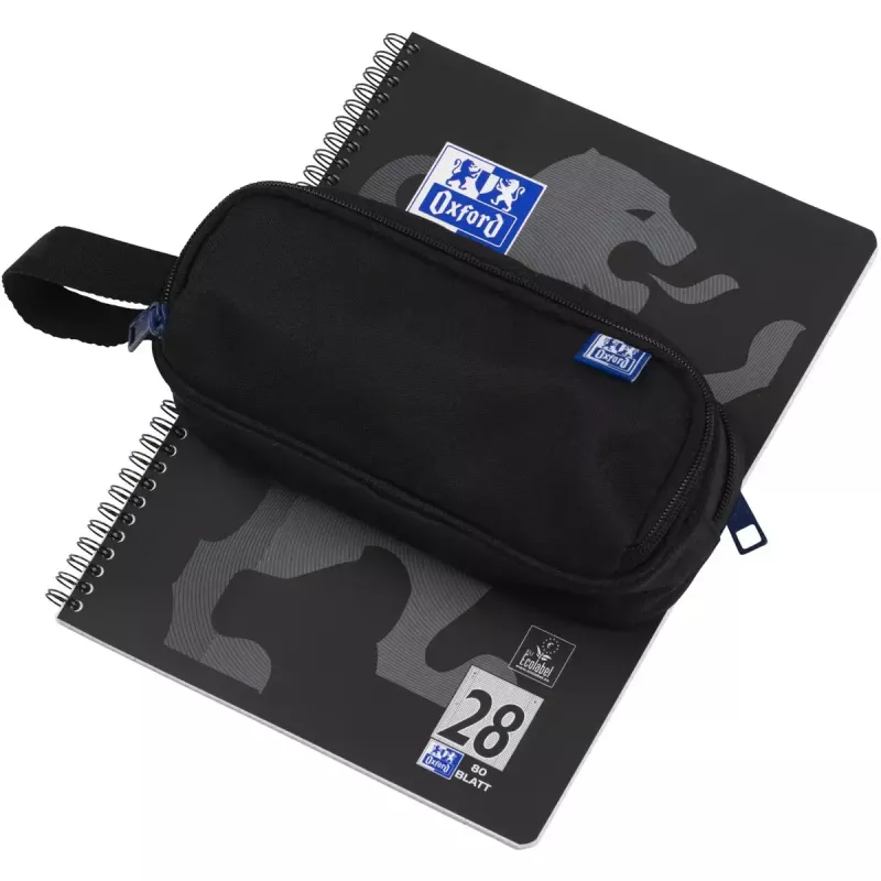 Pehmeä penaali Oxford 400183523 musta 220x70x90 mm