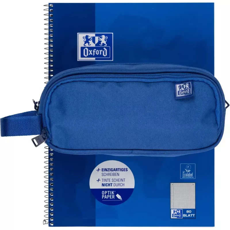 Pehmeä penaali Oxford 400183522 sininen 220x70x90 mm
