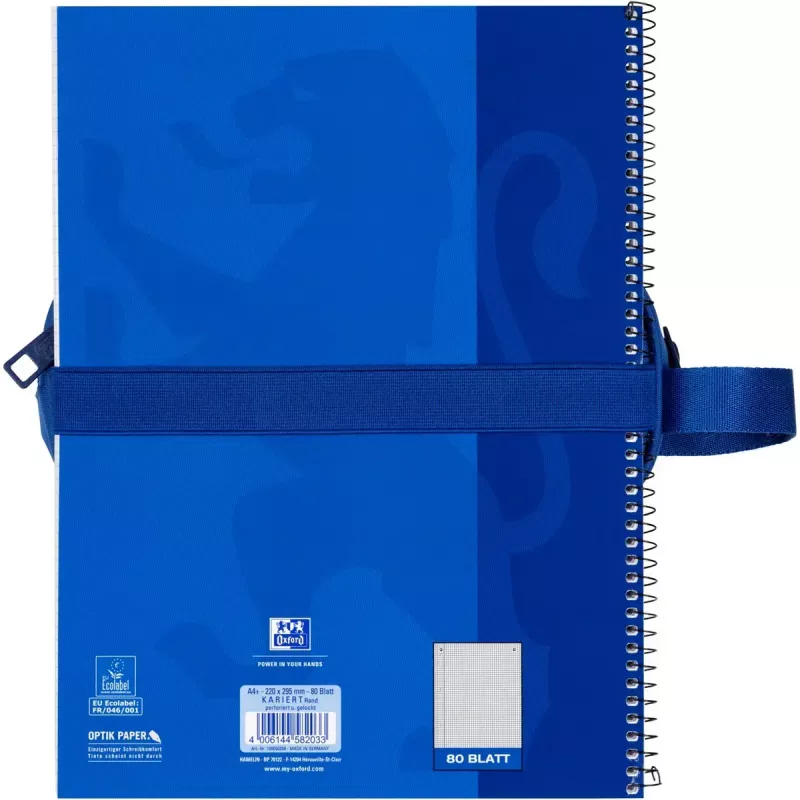 Pehmeä penaali Oxford 400183522 sininen 220x70x90 mm