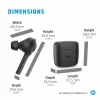 HP Wireless Earbuds G2, langaton, musiikki, 12 g, kuulokkeet, musta