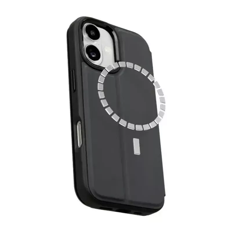 Folio-kotelo LAUT MAGFOLIO iPhone 17 16 cm musta