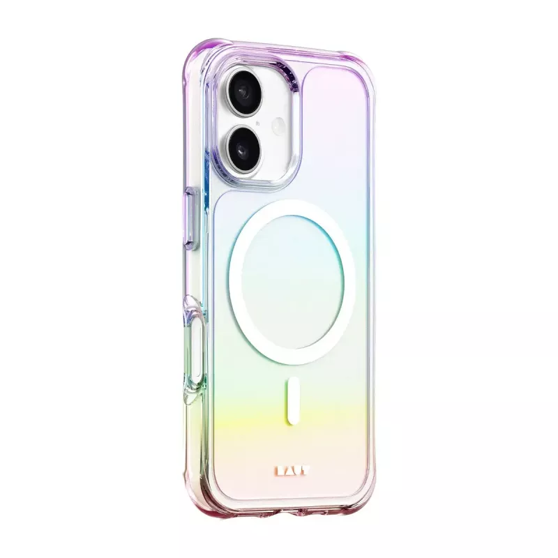 LAUT Aero Holo -suojakuori iPhone 17:lle, MagSafe-yhteensopiva, polykarbonaatti/TPU, Holo Pearl