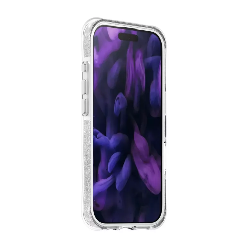 Cover LAUT AERO SPARKLE iPhone 17 16 cm hopea läpinäkyvä