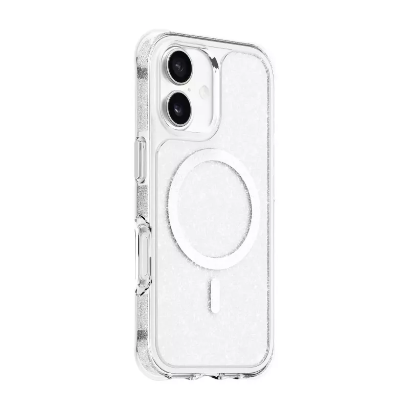 Cover LAUT AERO SPARKLE iPhone 17 16 cm hopea läpinäkyvä