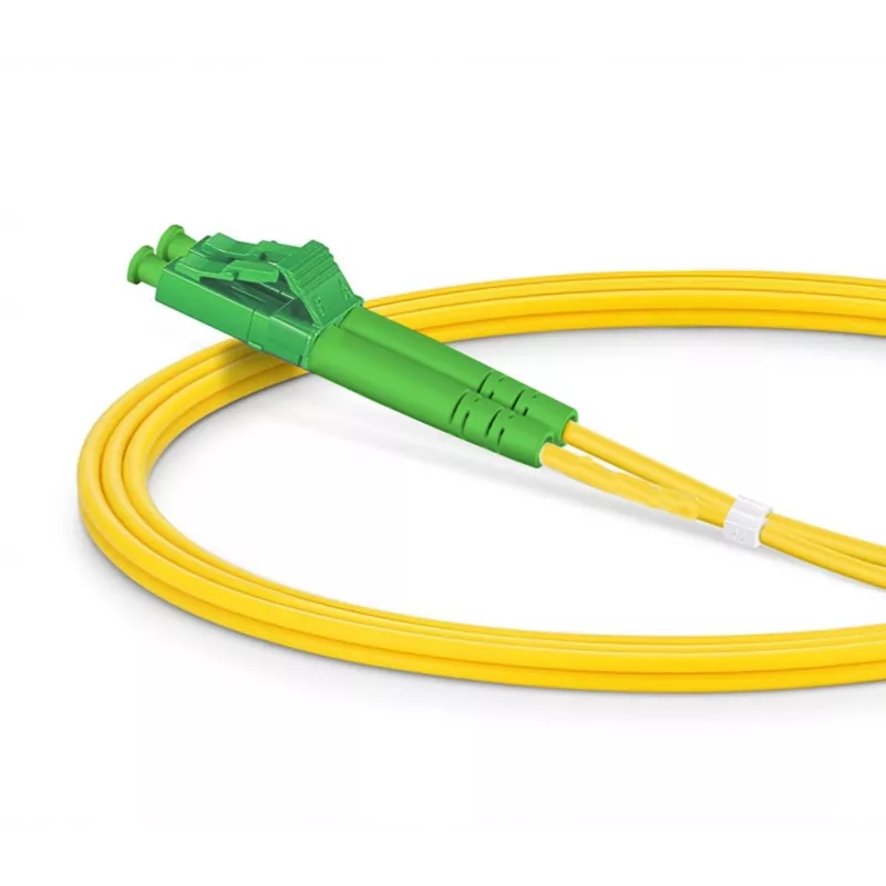 Kuitupatchkaapeli EQUIP E2000/APC - LC/APC 20 m SM duplex OS2 keltainen